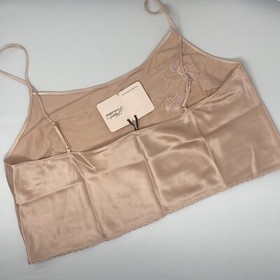 Agent Provocateur Edenn Silk Peach Pink Cami Top UK12 Large NWT $335