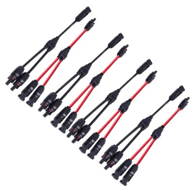 4 Paar Y Solarstecker Verteiler Buchse Solarpanel Mit Solarkabel Adapter