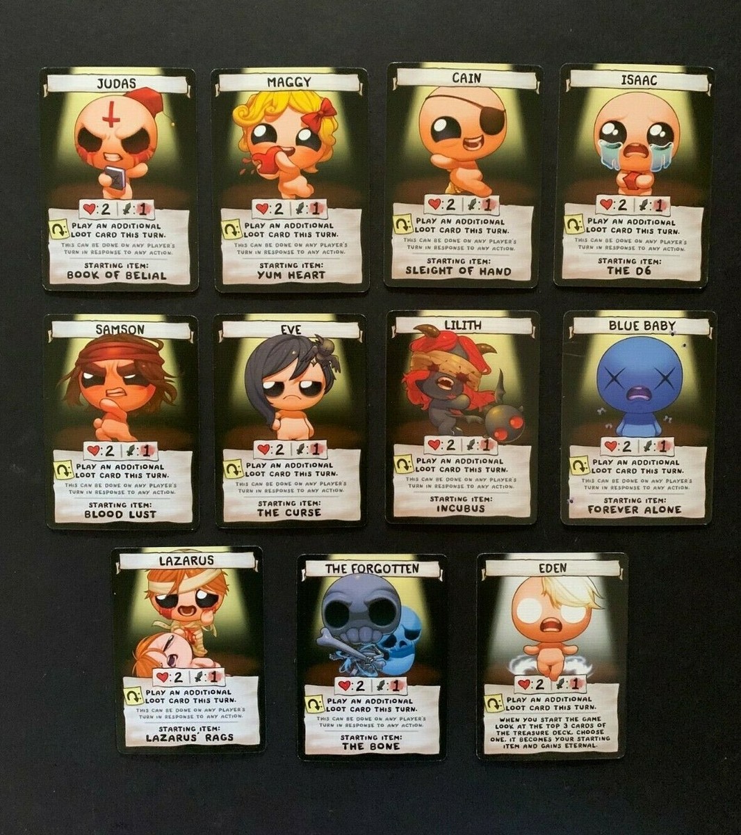 Binding of Isaac Four Souls Game Replacement Card Decks Dice Coins NEW  UNPLAYED | eBay