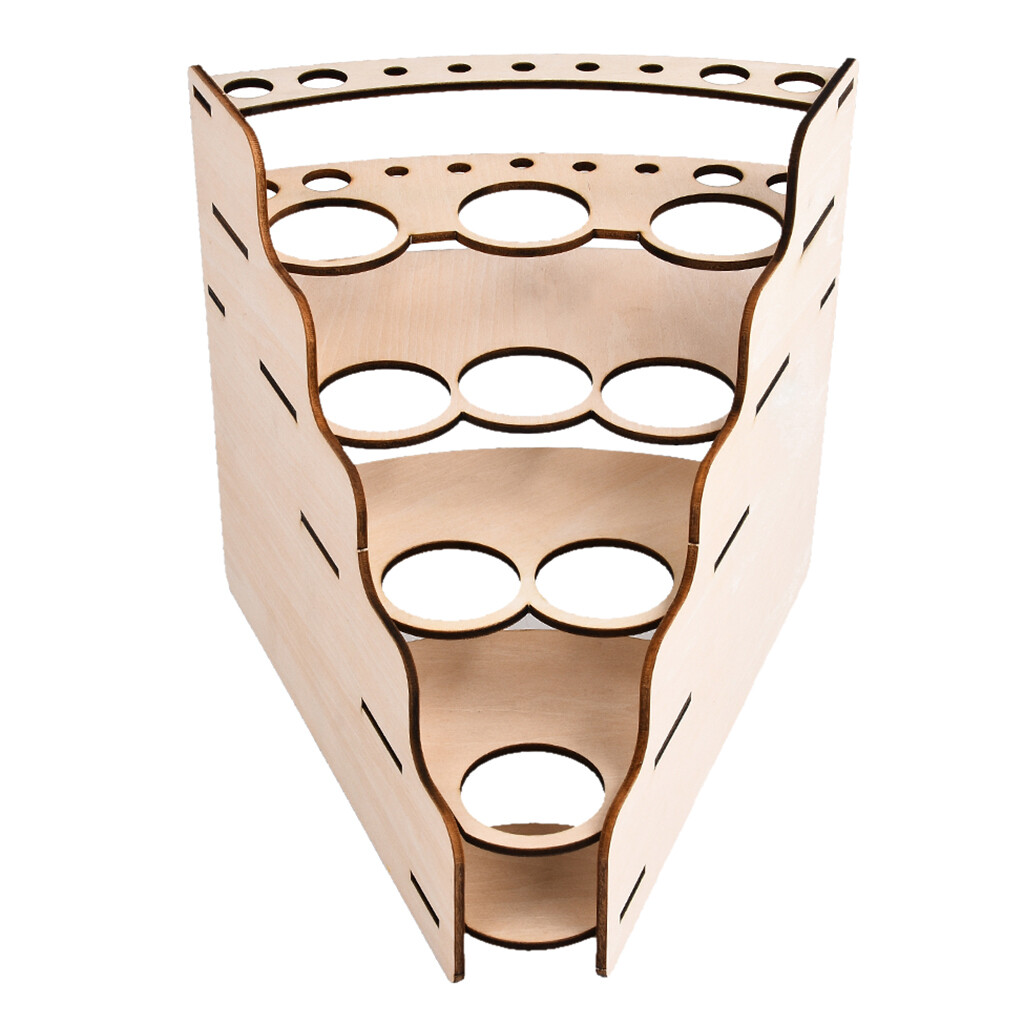 Hobby Lagerung-Malerei Flasche Racks Holz Halter Pigment Werkzeuge