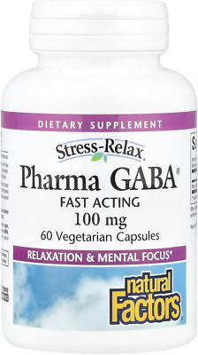 Stress-Relax Pharma GABA 100 Mg by , Non-Drowsy Stress Support for Relaxation...