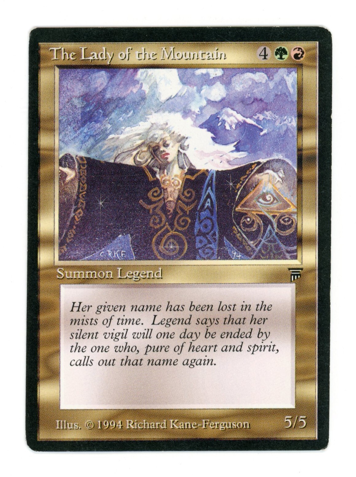 The Lady of the Mountain - Magic. the Gathering -  English MTG Legends