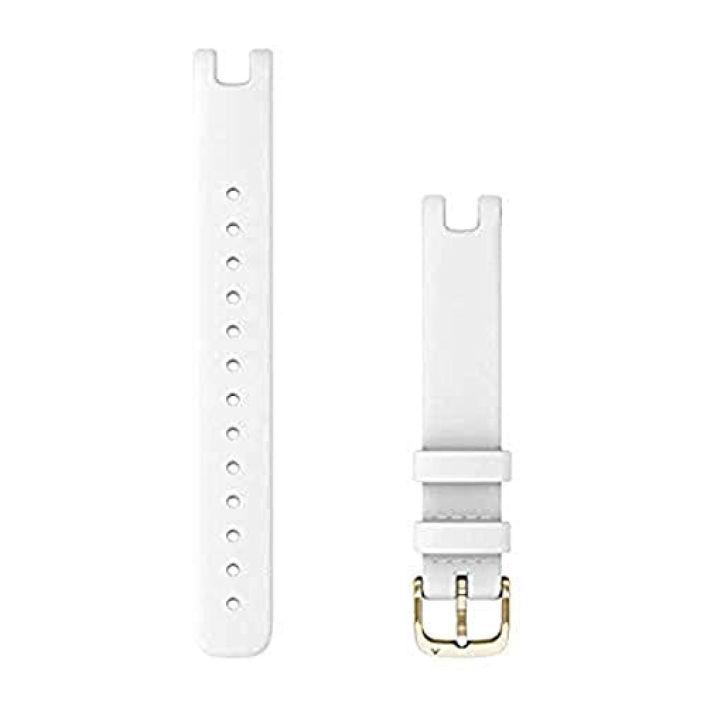 Cinturino di ricambio per Garmin GPS Smartwatch Lily - Pelle Italiana Bianco - N