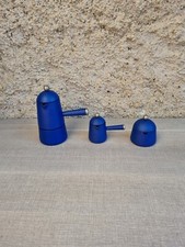 Set Caffettiera italiana Lavazza Carmencita Giallo 3 blu acciaio inox moka
