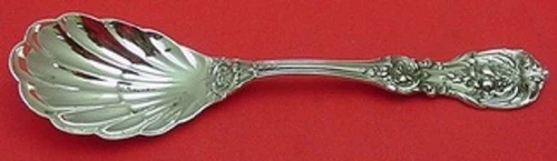Francis I by Reed and Barton New Script Mark Sterling Sugar Spoon w/shell 6"