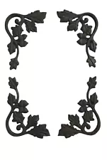 Ornamental Cast Iron Outdoor Castings, Weld Tabs, (Oak Corners - 4 in pack)
