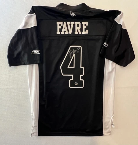 Brett Favre Auto Autographed COA Minnesota Vikings Football Jersey - Reebok LG