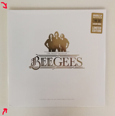 limit.Edit. 2x 12'' LP gold Vinyl Many Faces Of BEE GEES mit Coverschaden - SM124