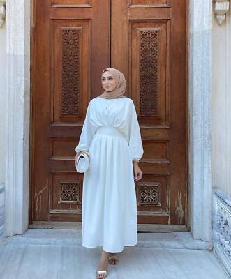 Women Muslim Abaya Long Maxi Dress Dubai Kaftan Arab Robe Kaftan Ramadan  Casual | eBay
