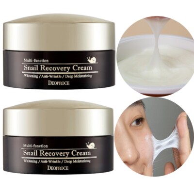 2X Deoproce Whitening Anti Wrinkle Deep Moisturizing Snail Recovery Cream Korean