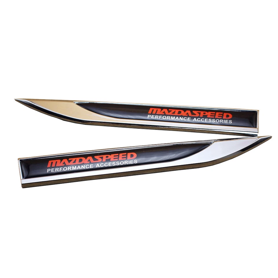 2x MAZDASPEED Guardabarros Emblema Insignia Calcomanía Adhesiva para Mazda Foto 2 de 4