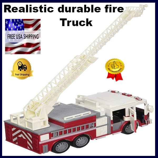 NEW Fire truck toy for boys toddlers 2 3 4 5 year old boy kids lights