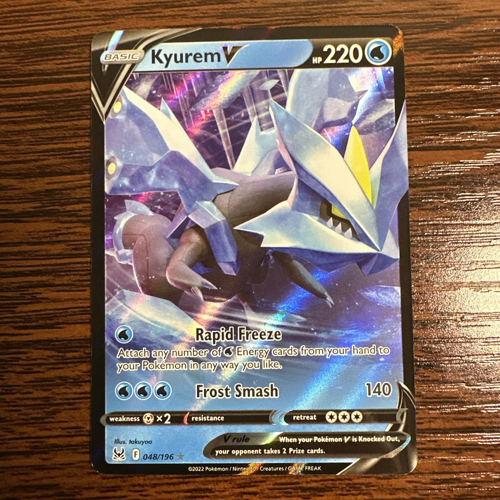 Pokémon TCG- SWSH Lost Origin- Kyurem V 048/196 Ultra Rare Holo - NM