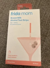 FRIDA MOM Breast Milk Alcohol Test Strips - 15ct NEW! EXPIRES 03/31/2025