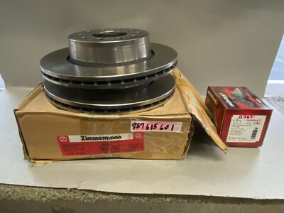 Audi S4, S6, V8 Quattro Rear Brake Rotor & Pad Kit; OE # 857-615-601