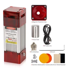 5.5W Laser Module Engraving Laser Head Fixed Focal Length for CNC Laser Engraver