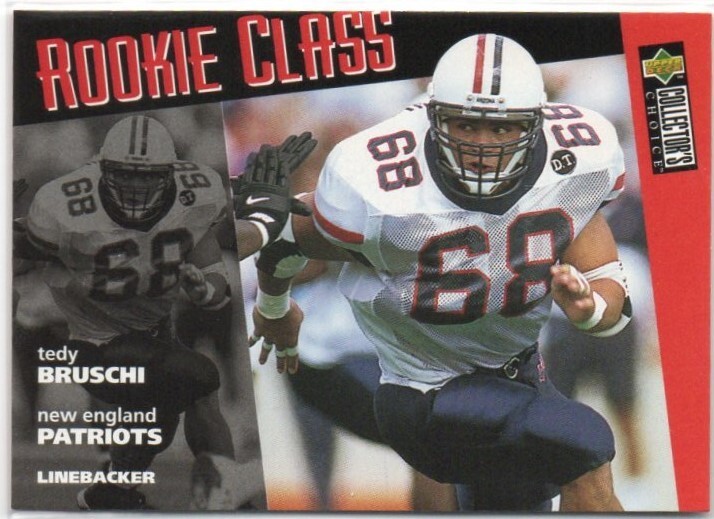 Tedy Bruschi 1996 Collector's Choice Rookie Class Rookie Card #37