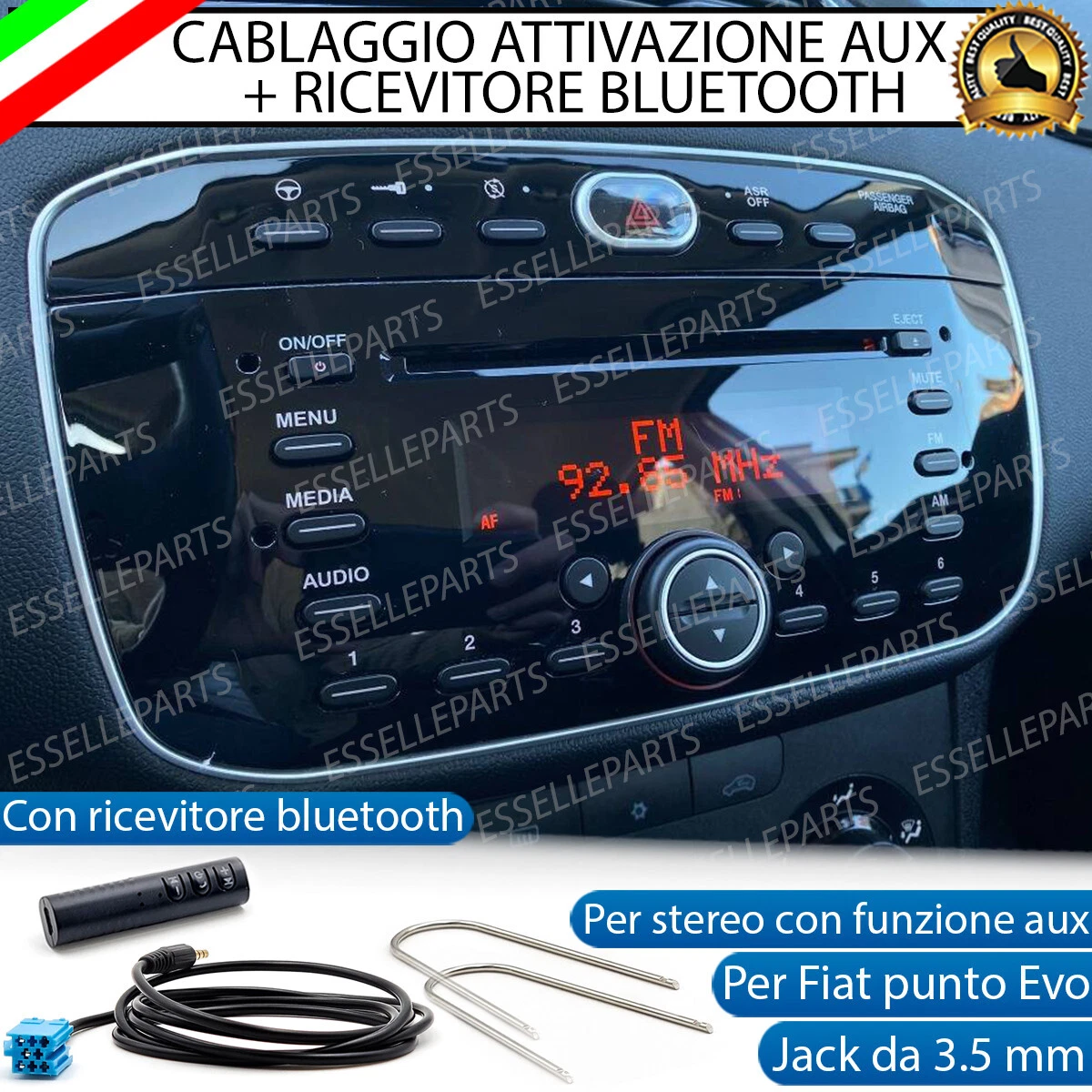 Cavo Aux Bluetooth Bluetooth Kit Smontaggio Stereo Specifico Per Lancia Ypsilon Retrofit Mp3 8059694530982 - Foto 7