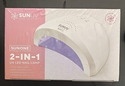 SUNUV Model SUN1 2-in-1 LED/UV Nail Lamp White SEALED