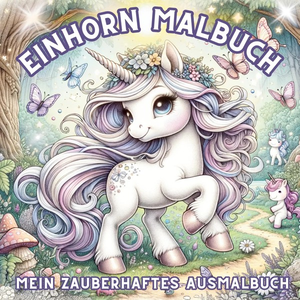 Einhorn Malbuch - Mein Zauberhaftes Ausmalbuch FüR MäDchen Ab 4 Jahren Lounge-image