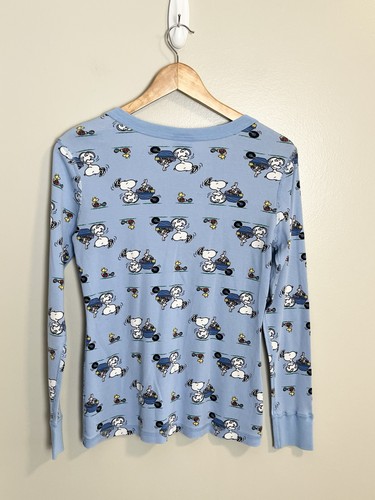 Hanna Andersson Snoopy Peanuts Easter Long Pajamas Sz M Kids - Picture 6 of 17