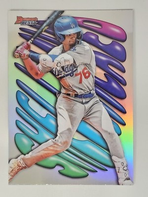 2023 Bowman's Best Joendry Vargas Shellacked #SH-10 Dodgers