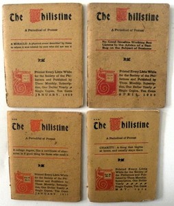 4 Antique Booklets: The Philistine-Periodical of Protest-1909-1911-1914
