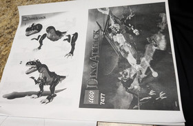 LEGO Dino Attack (7477) T-1 Typhoon vs. T-Rex. No T-Rex or Pterodactyl. All Figs