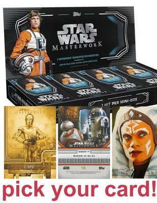 2025 Star Wars Masterwork - Pick Your Own - Base Refractor Inserts - 10-20% Off