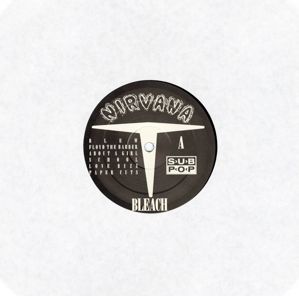 Original Nirvana Bleach Black Vinyl 1989 Limited Edition (2000 LP) Lp On Sub Pop - Image 3 of 4