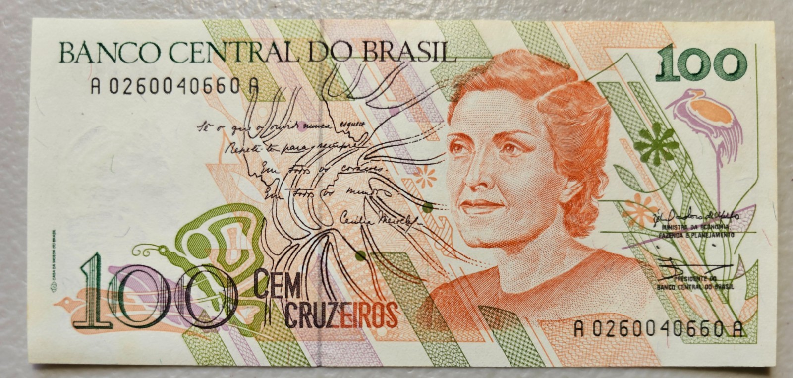 Brazil 100 Cruzeiros 1990