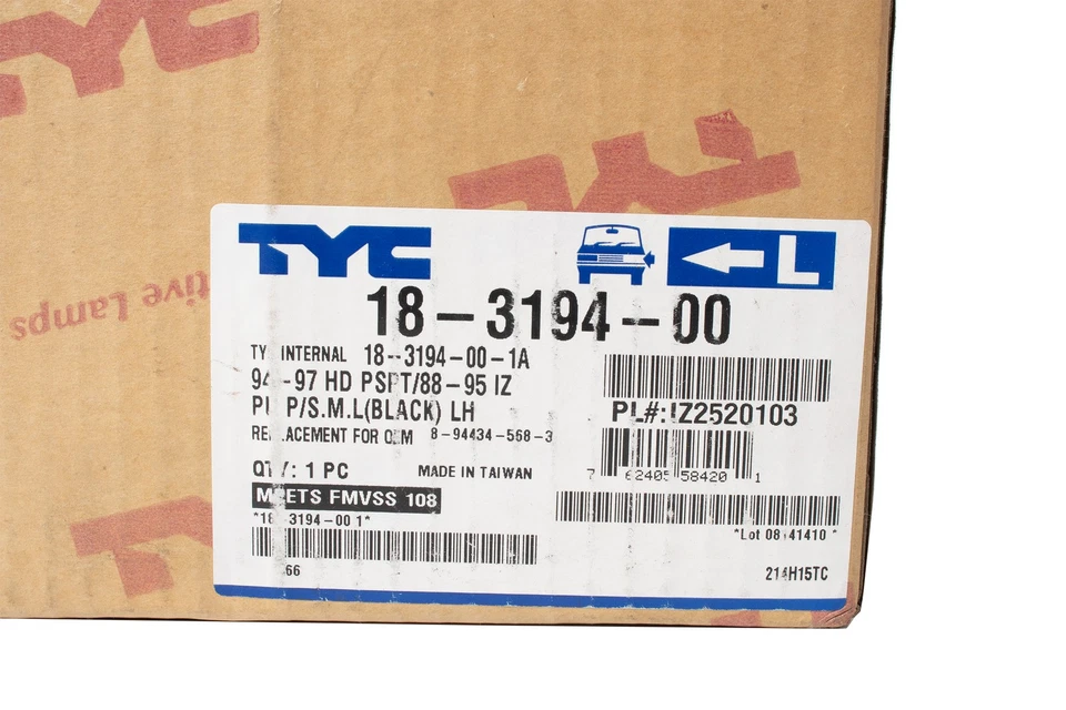 飞行员侧标记灯组件适用于 1991 - 97 五十铃 Rodeo 零件编号 18-3194-00 — 第 3/4 张图片