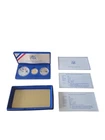 1986 Liberty/Ellis Island 3 coin gold/silver comemmorative set with COA