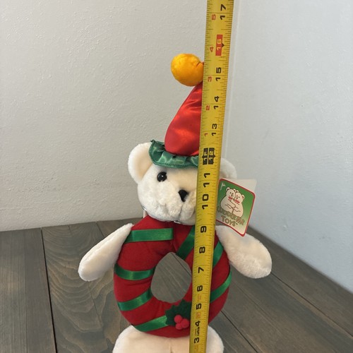 Anello Ciambella Corona Orso di Natale Cappello Babbo Natale 14” - Kuddle Me Toys (XM4) - Foto 4 di 8