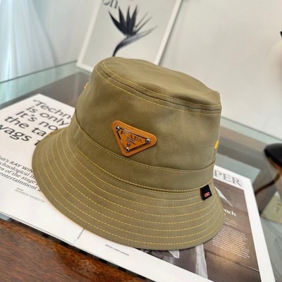 Classic Triangular-Logo Boater Hat