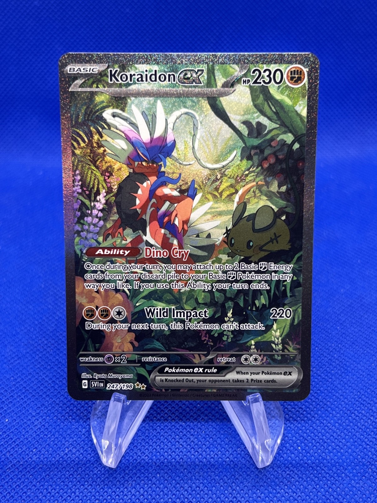 Pokemon Scarlet & Violet Base Set Koraidon ex 247/198 Special Illustration Rare