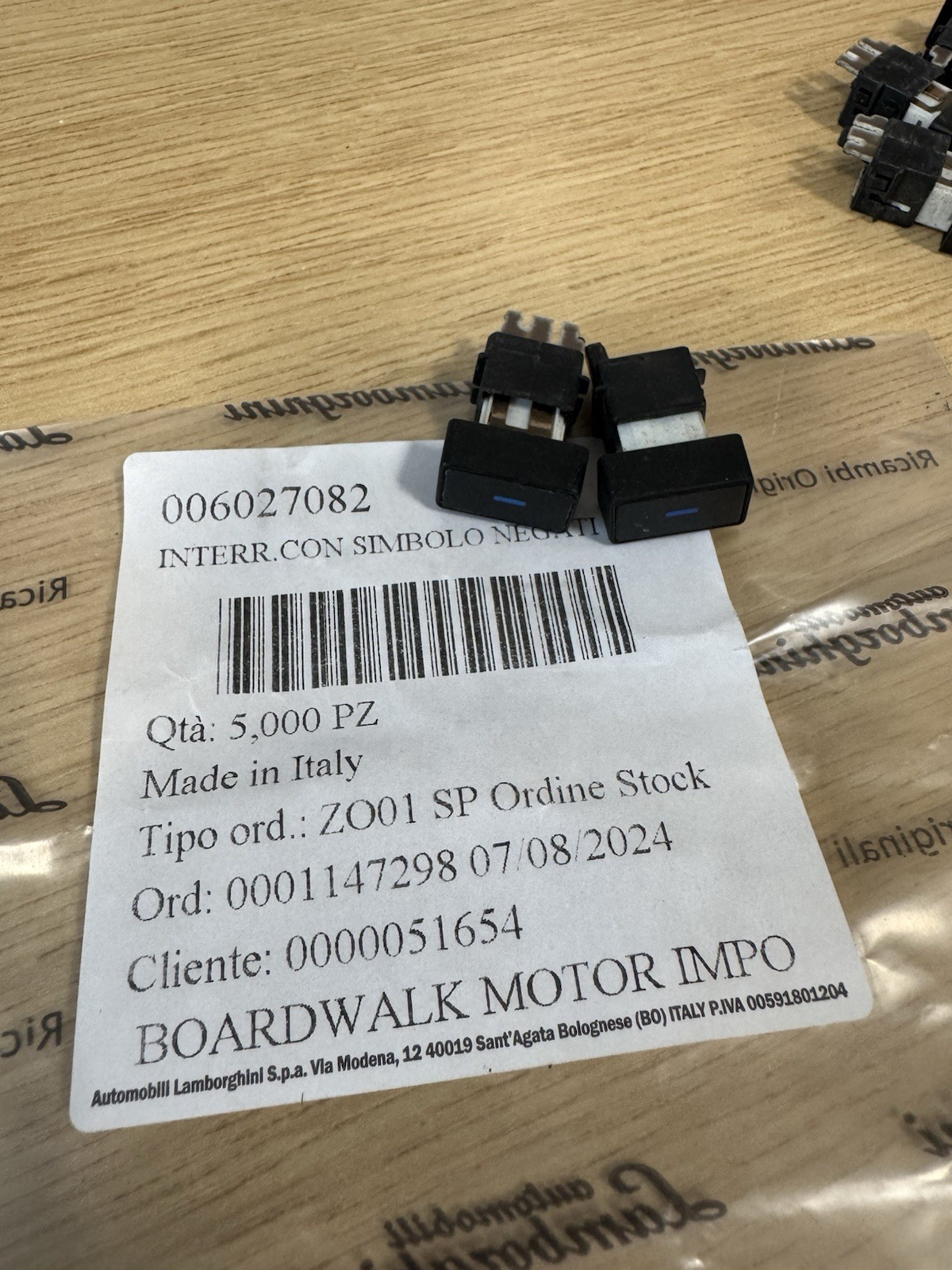 Lamborghini Climate Control Button Switch Diablo Countach OEM 006027082