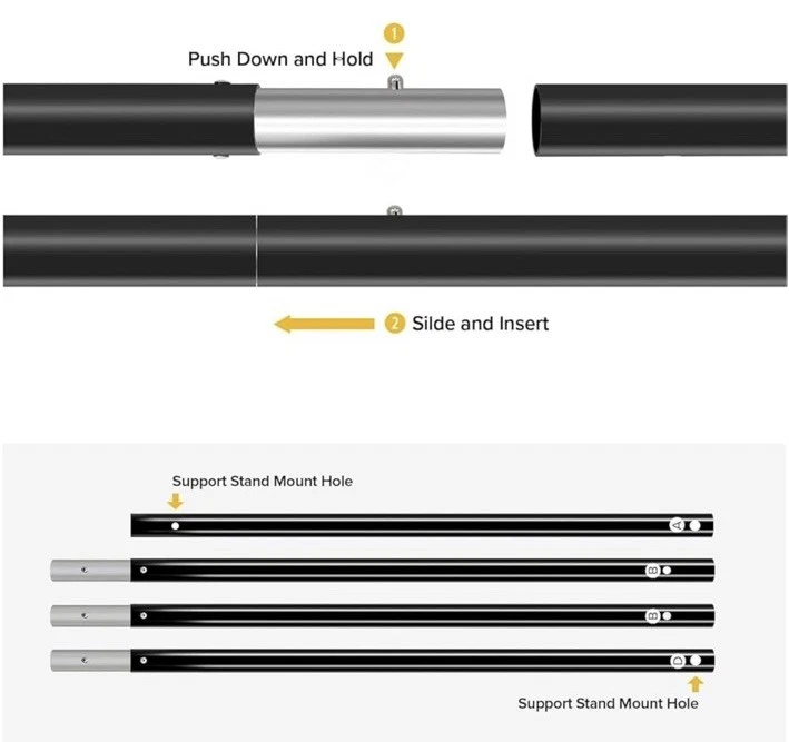 LimoStudio Adjustable Muslin Backdrop Support System Stand (AGG3094) New - Image 4 of 4