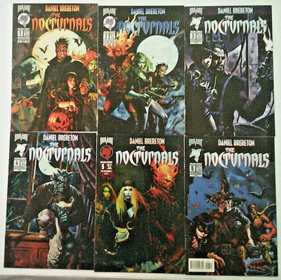 Lot of 6 comics Nocturnals 1-6 Malibu 1995 Dan Brereton monster interdimensional