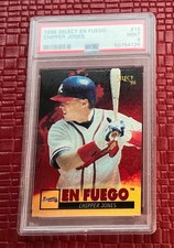 1996 Select En Fuego Chipper Jones #12 PSA 9 (POP 6)