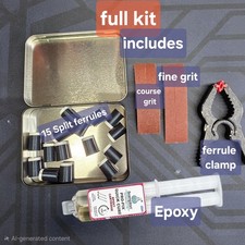 Easy Install Split Golf Ferrules Full Kit No Clubhead Removal Removal needed.