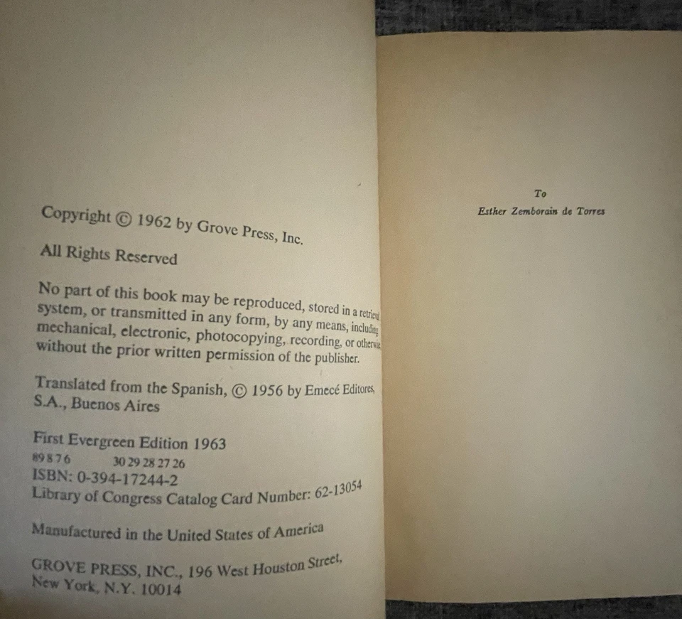 Ficciones by Jorge Luis Borges, 1962 - Image 4 of 4