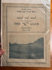 FREE SHIP 1920 May 2nd Annual Field/Track Meet Central High School Washington DC