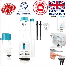 Complete Toilet Cistern Outlet Kit - Adjustable 32cm, Water-Saving, Dual Flush