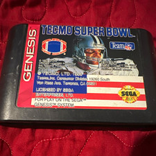 Tecmo Tecmo Super Bowl (1993) for Sega Genesis NTSC-U/C Tecmo Bowl Series