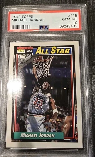 1992 Topps #115 Michael Jordan All-Star PSA 10