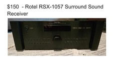 Rotel RSX-1057 Black Surround Sound Receiver