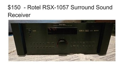 Rotel RSX-1057 Black Surround Sound Receiver