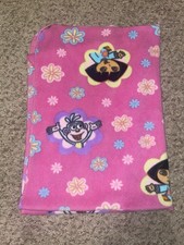 Vintage Nick Jr Dora The Explorer 40" 28" Toddler Plush Blanket- EXCELLENT