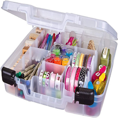 Artbin 6961Ab Quick View Deep Base Carrying Case Removable Dividers Portable